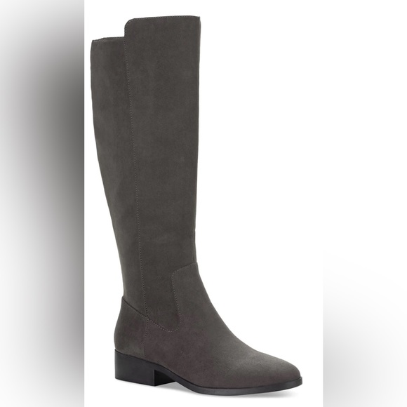 Style & Co. Shoes - Charmanee Womens Faux Suede Riding Knee-High Boots